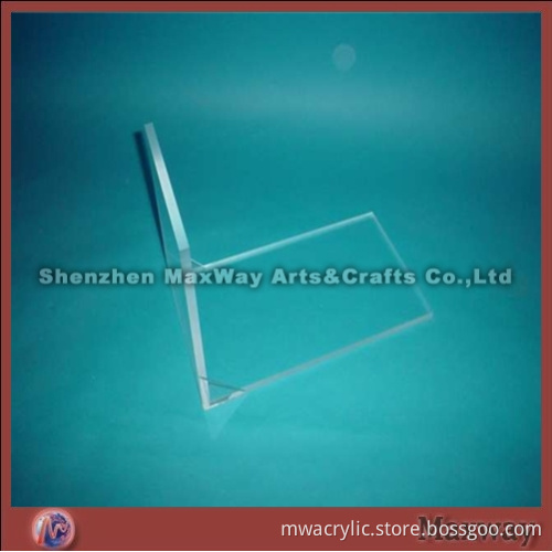 L-shaped lucite/acrylic shoes display rack with simple style